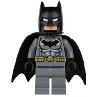 Batman - Dark Bluish Gray Suit, Gold Belt, Black Hands, Spongy Cape | sh0151