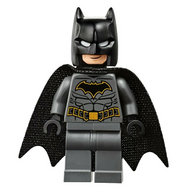 Batman - Dark Bluish Gray Suit with Gold Outline Belt and Crest, Mask and Cape (Type 3 Cowl, Teardrop Neck Cut Spongy Cape) | sh0589