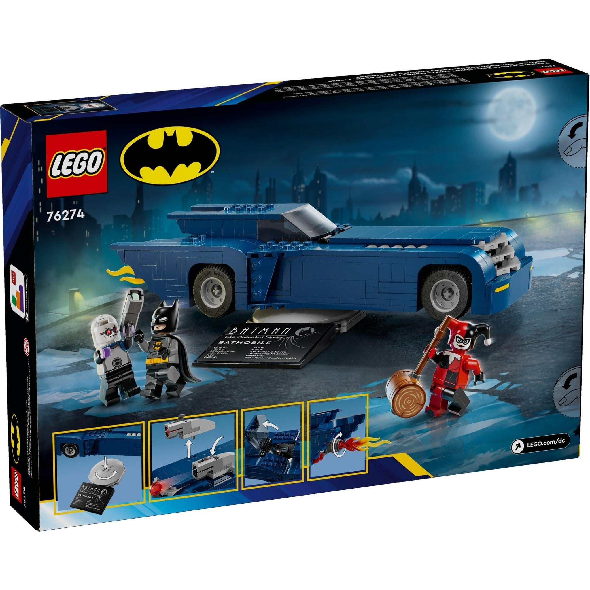 Batman with the Batmobile vs. Harley Quinn and Mr. Freeze | DC Comics Super Heroes | 76274