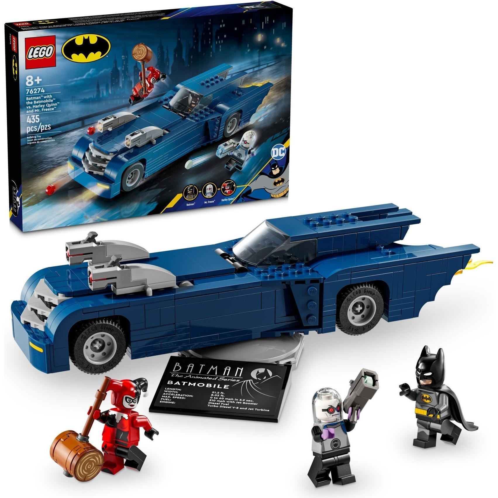 Batman with the Batmobile vs. Harley Quinn and Mr. Freeze | DC Comics Super Heroes | 76274