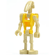 Battle Droid Commander - Yellow Torso, Angled Arm and Straight Arm