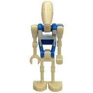 Battle Droid Pilot - Blue Torso with Tan Insignia and Chest Badge, Angled Arm and Straight Arm | sw1338
