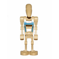Pilote de droïde de combat - Torse beige avec insigne bleu, bras inclinés | sw0065