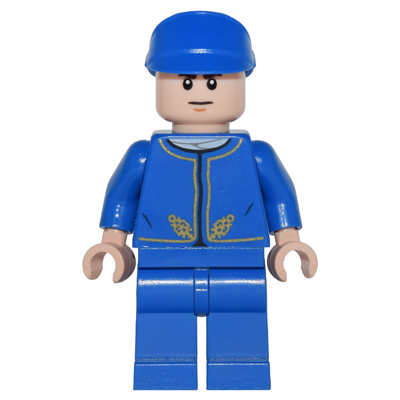 Garde Bespin - Tête couleur nougat clair, finitions dorées détaillées, sourcils froncés | sw0762