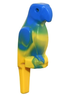 Bird, Parrot with Large Beak with Marbled Blue Pattern | 27063pb01