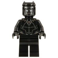 Black Panther - Dark Silver and Dark Bluish Gray Armor Contours | sh0839