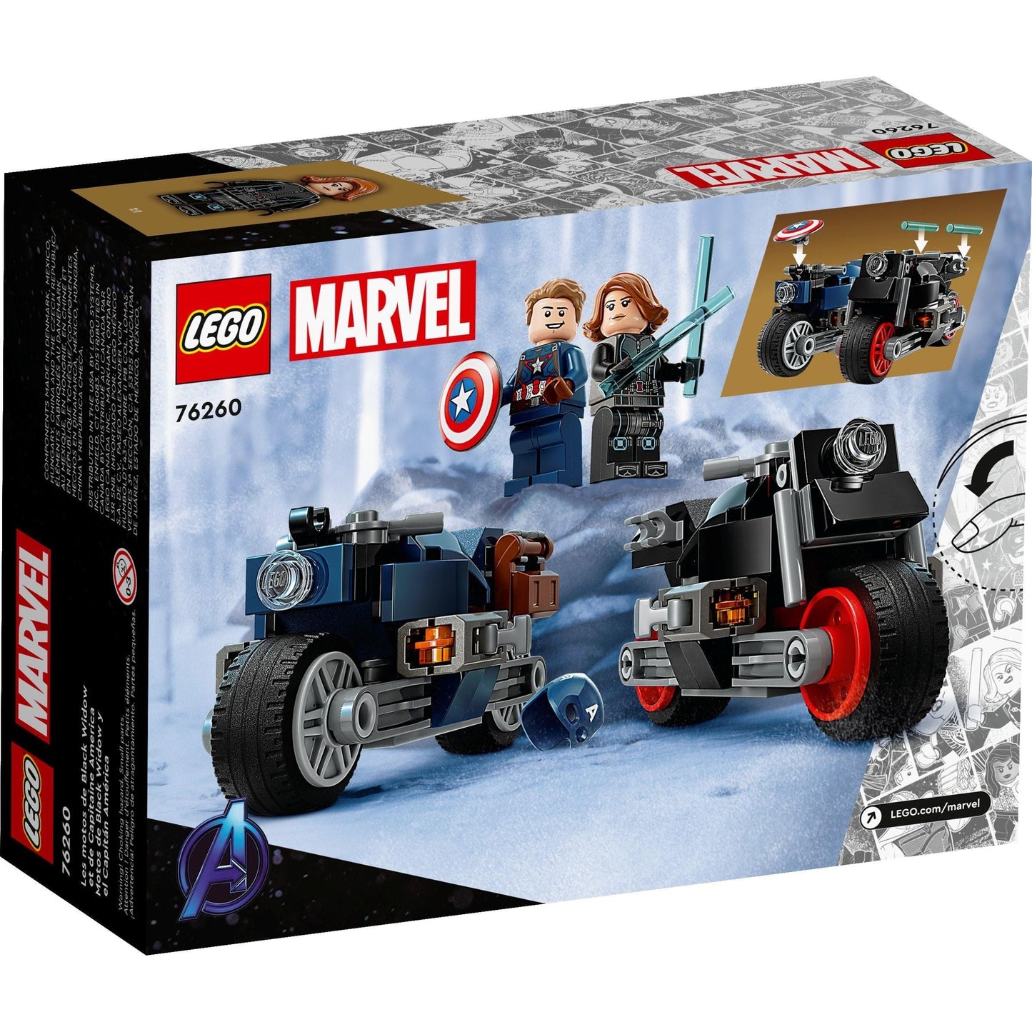 Black Widow & Captain America Motorcycles | Marvel Super Heroes | 76260