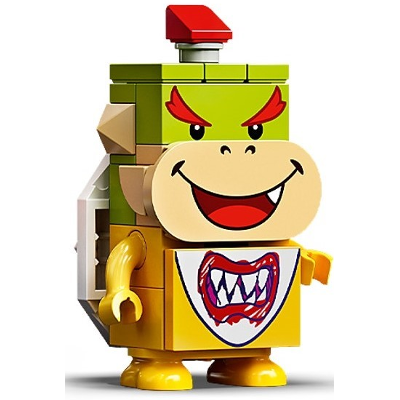 Bowser Jr. - 2 Lime Brick 1 x 1 | mar0003