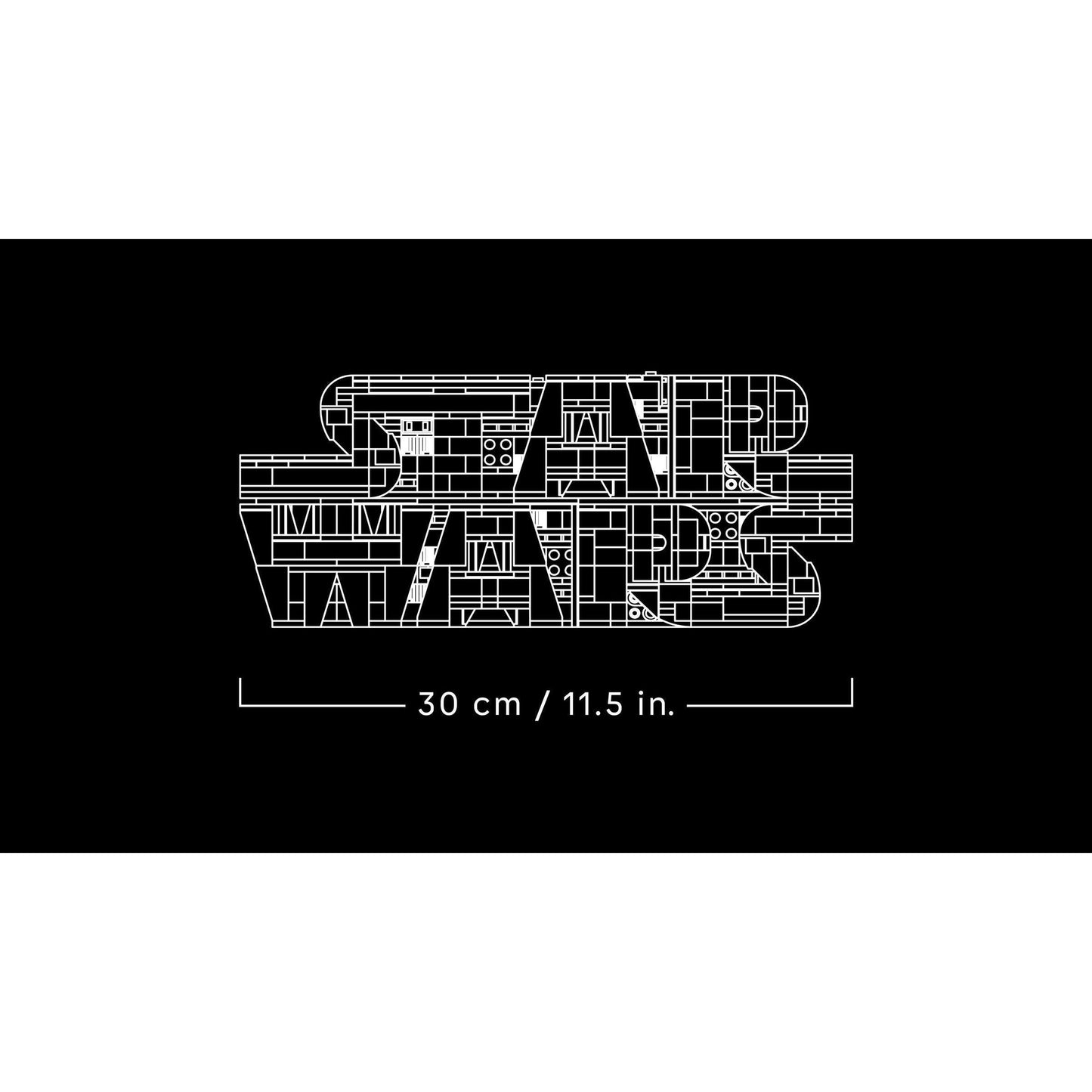 Brick-Built Star Wars Logo | Star Wars | 75407