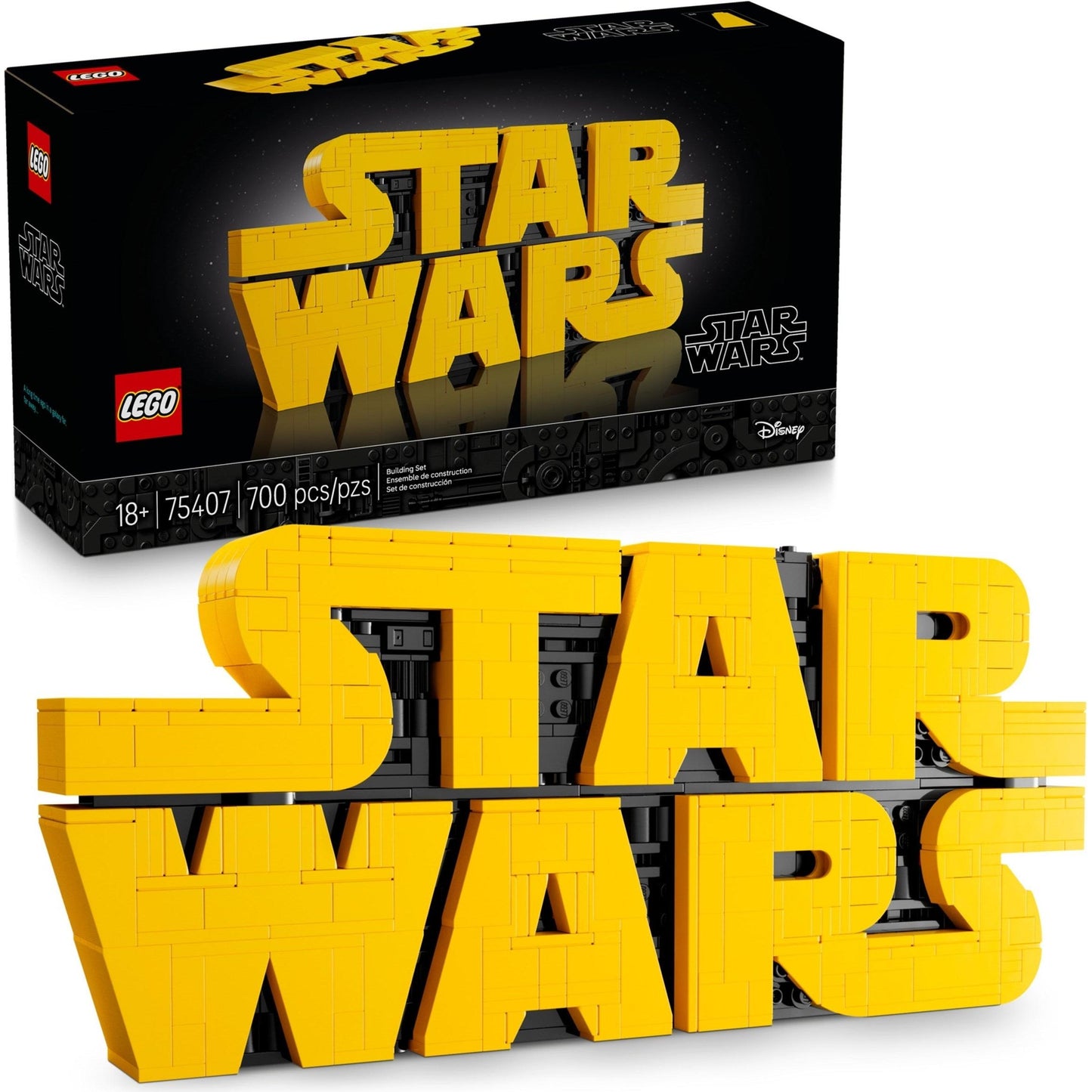 Brick-Built Star Wars Logo | Star Wars | 75407