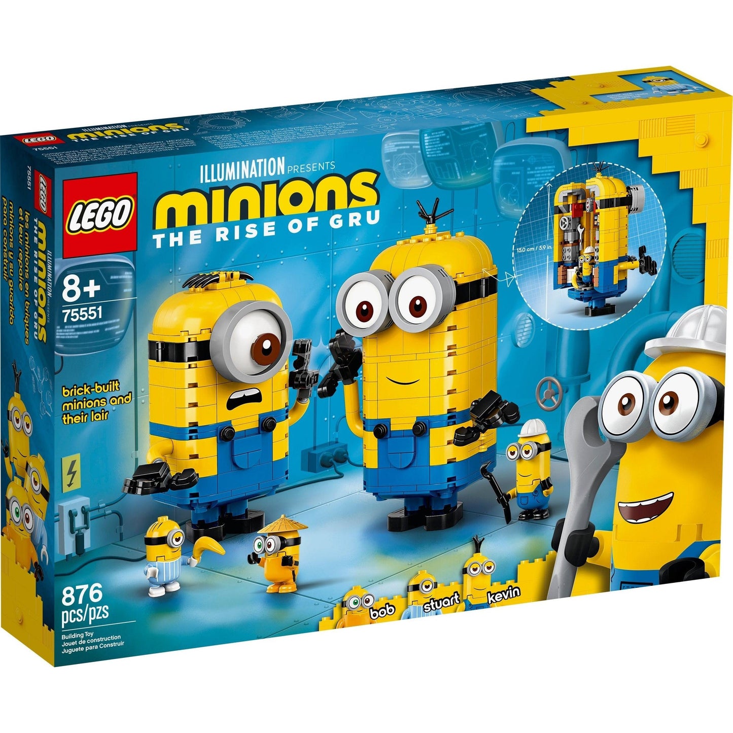 Brick-built Minions and their Lair | Despicable Me | 75551