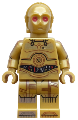 C-3PO - Jambes, orteils et bras imprimés, yeux rouges | sw1440