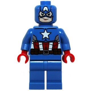 Captain America - Blue Suit, Red Hands, Mask | sh0106