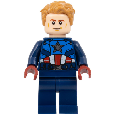Captain America - Dark Blue Suit, Dark Red Hands, Hair | sh0908