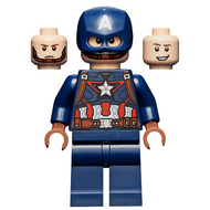Captain America - Dark Blue Suit, Reddish Brown Hands, Helmet | sh0736