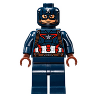Captain America - Dark Blue Suit, Reddish Brown Hands, Mask | sh0177
