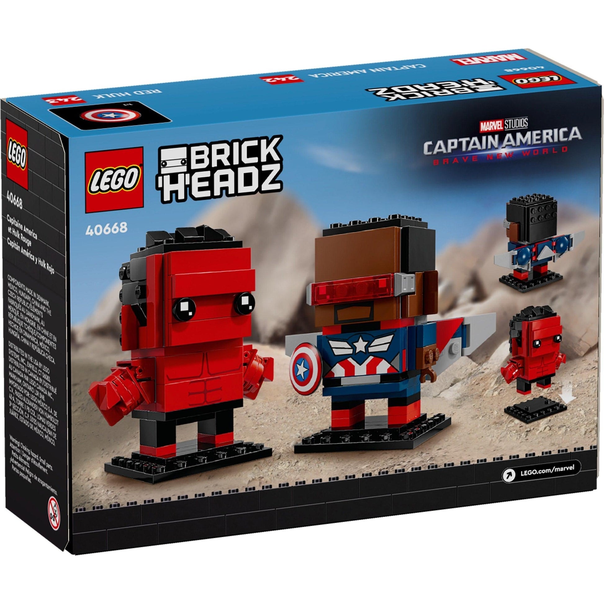 Captain America & Red Hulk | BrickHeadz | 40668