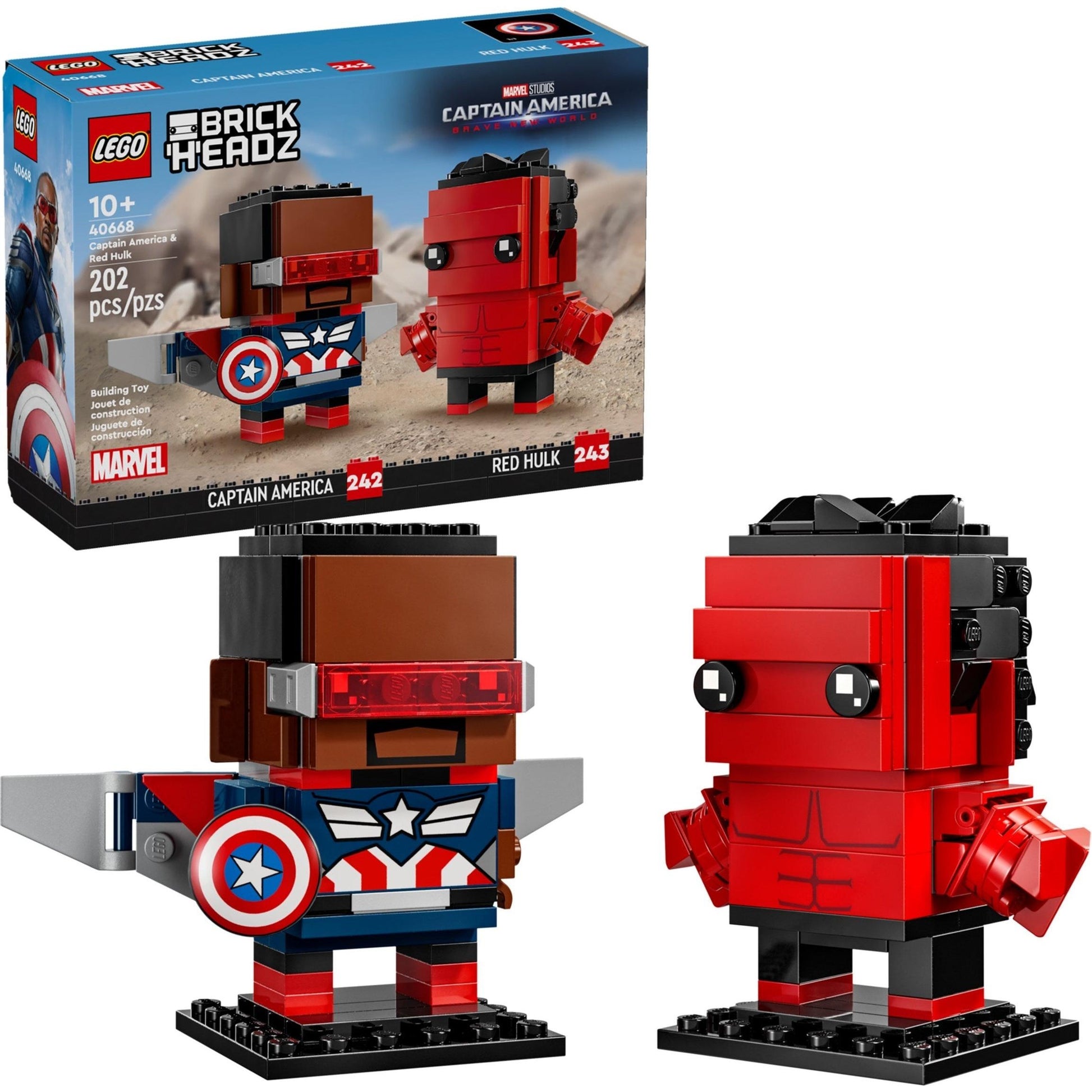Captain America & Red Hulk | BrickHeadz | 40668