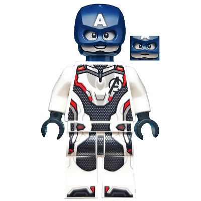 Combinaison blanche et casque de Captain America | sh0560