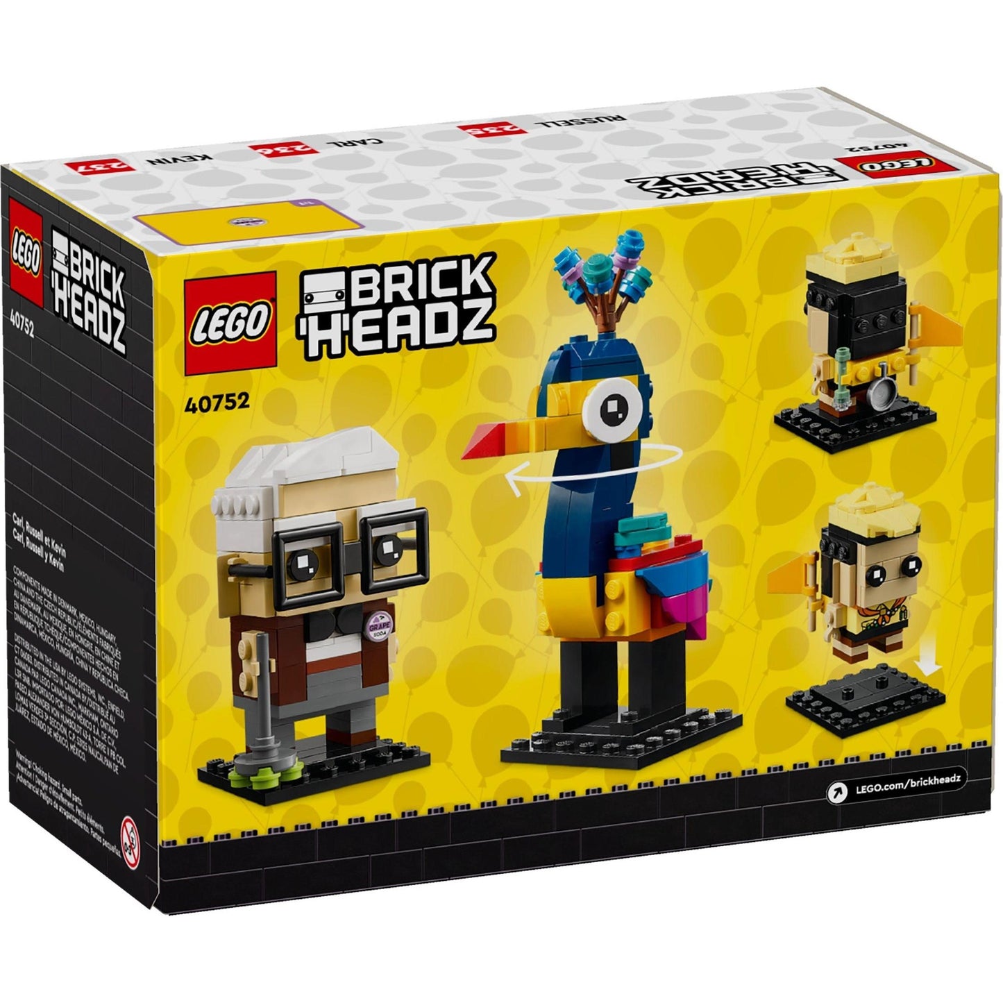Carl, Russell & Kevin | BrickHeadz | 40752