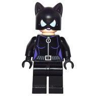Catwoman - Black Suit with Dark Purple Trim, Dark Purple Lips | sh0006