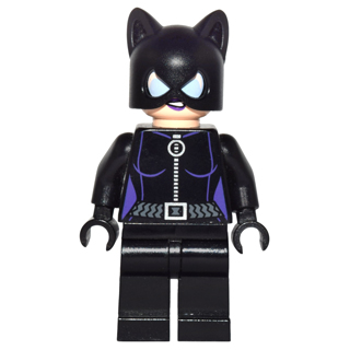 Catwoman - Black Suit with Dark Purple Trim, Dark Purple Lips | sh0006