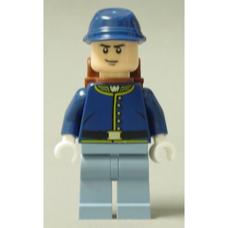 Cavalry Soldier - Backpack, Black Eyebrows, Crooked Smile | tlr019