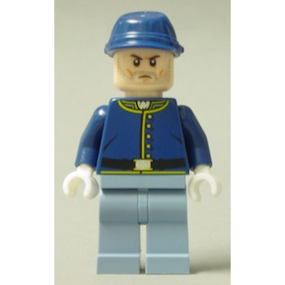 Cavalry Soldier - Brown Eyebrows, Stubble | tlr020