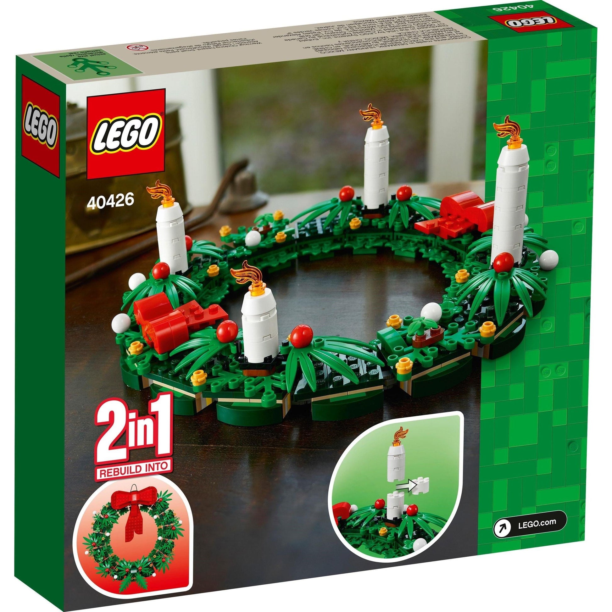 Couronne de Noël 2 en 1 | Saisonnière | 40426