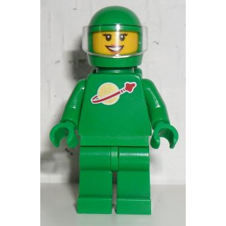Classic Space - Green with Air Tanks and Motorcycle (Standard) Helmet with Visor (Yve) | idea008