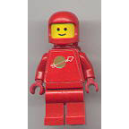 Classic Space - Rouge avec réservoirs d'air, motif autocollant sur le torse | sp064