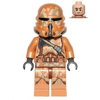 Clone Airborne Trooper (Phase 2) - Geonosis Camouflage, Smirk
