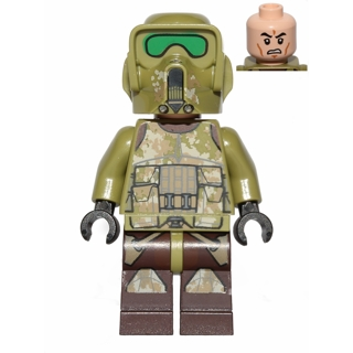 Clone Scout Trooper, 41st Elite Corps (Phase 2) - Kashyyyk Camouflage, Scowl | sw0518