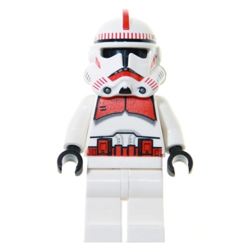 Clone Shock Trooper, Coruscant Guard (Phase 2) - White Hips, Black Head | sw0189