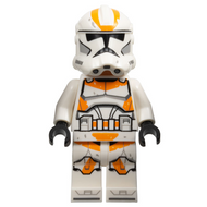 Clone Trooper, 212th Attack Battalion (Phase 2) - White Arms, Dirt Stains, Nougat Head, Helmet with Holes | sw1235