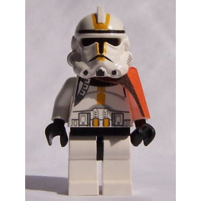 Clone Trooper, 327th Star Corps (Phase 2) - Orange Cloth Pauldron, Black Head | sw0128