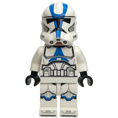 Clone Trooper, 501st Legion (Phase 2) - White Arms, Nougat Head, Helmet with Holes | sw1337
