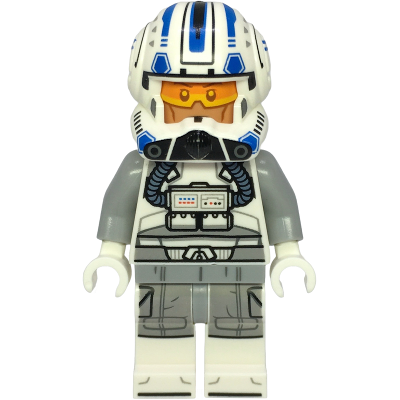 Clone Trooper Pilot Captain Jag (Phase 2) - Light Bluish Gray Arms | sw1401