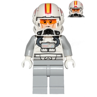 Pilote de soldat clone (Phase 2) - Bras et jambes gris bleu clair, tête couleur nougat clair | sw0608