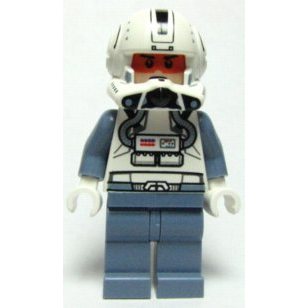 Clone Trooper Pilot (Phase 2) - Sand Blue Arms and Legs, Frown | sw0266