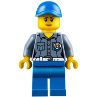 Coast Guard City ATV Driver Female, Blue Legs, Blue Cap with Hole | hol107