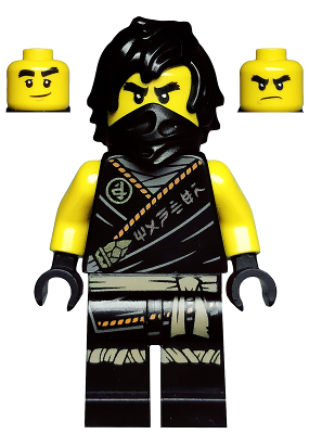 Cole - Legacy, Rebooted, Ninjago Logogram 'MANTER' on Torso | njo0575