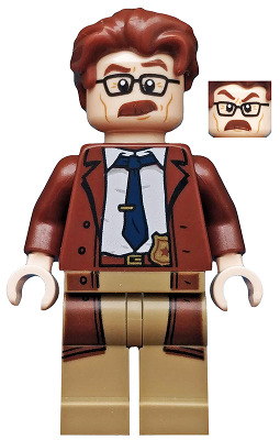 Commissioner Gordon - Reddish Brown Hair and Coat | sh0591