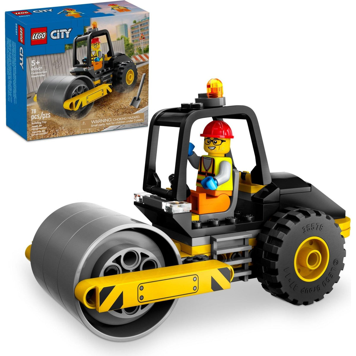 Rouleau compresseur de chantier | Ville | 60401