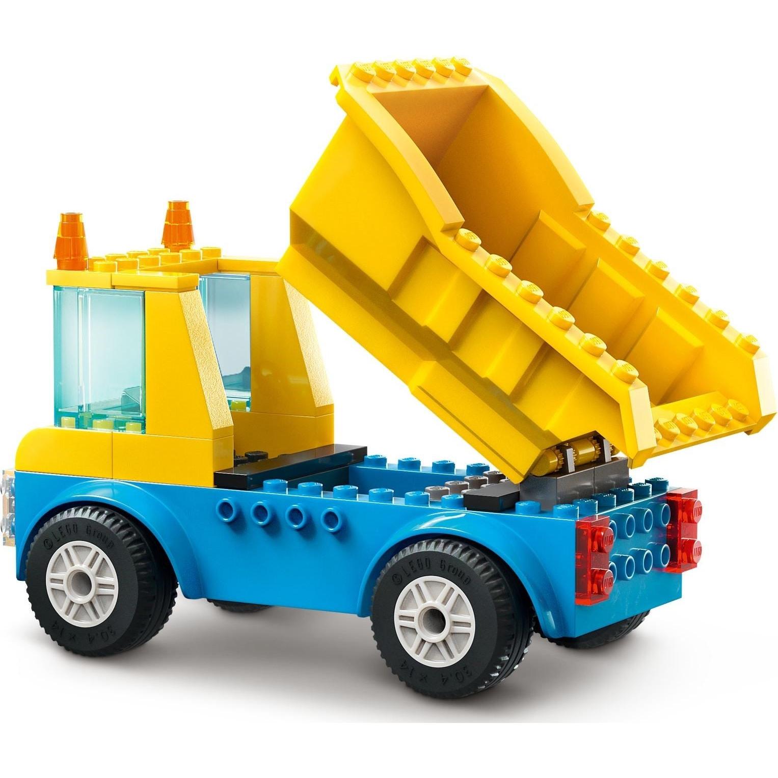 Construction Trucks and Wrecking Ball Crane | City | 60391