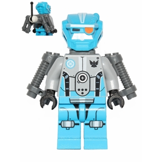 Robot compagnon bleu foncé avec jetpack | gs002