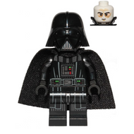 Darth Vader - Printed Arms, Spongy Cape, White Head with Smile | sw1106