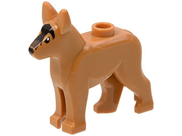 Dog, Alsatian / German Shepherd with Black Eyes, Nose, Blaze and Dark Brown Muzzle Pattern | 92586pb01