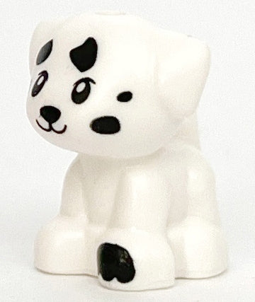 Dog, Mini Doll Style, Puppy, Standing, Small with Black Eyes, Nose, Mouth, Paw and Spots Pattern (Friends Elliot / Pebble / Disney Dalmatian) | 69901pb02