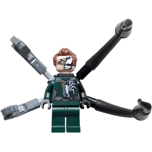 Dr. Octopus (Otto Octavius) / Doc Ock - Dark Green Suit Half Venomized, 2 Mechanical Arms and 2 Back Appendages (682502) | sh1037
